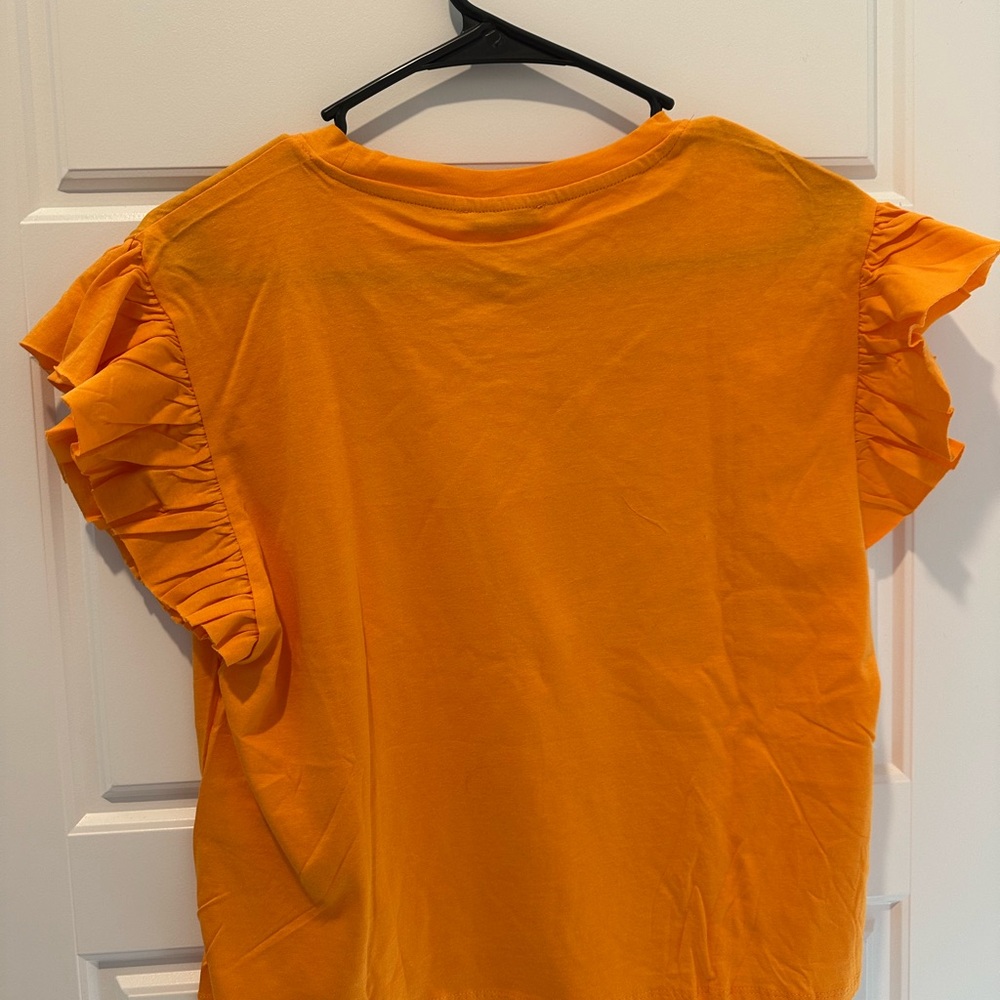 Zara - RUFFLED COTTON TOP - Picture 7 of 7